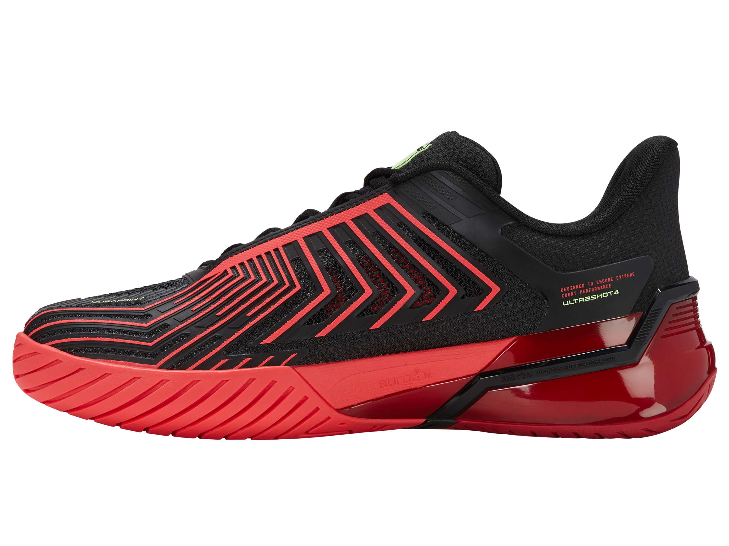 04437-059-M | ULTRASHOT 4 | BLACK/NEON LAVA/CHILI PEPPER