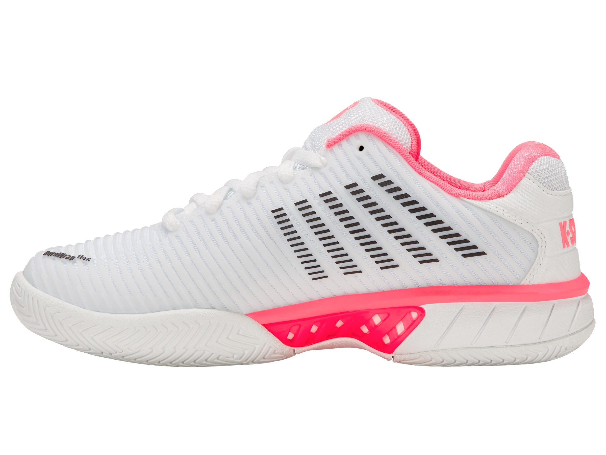 96807-178-W | HYPERCOURT EXPRESS 2-WIDE | WHITE/NEON PASTEL PINK/BLACK
