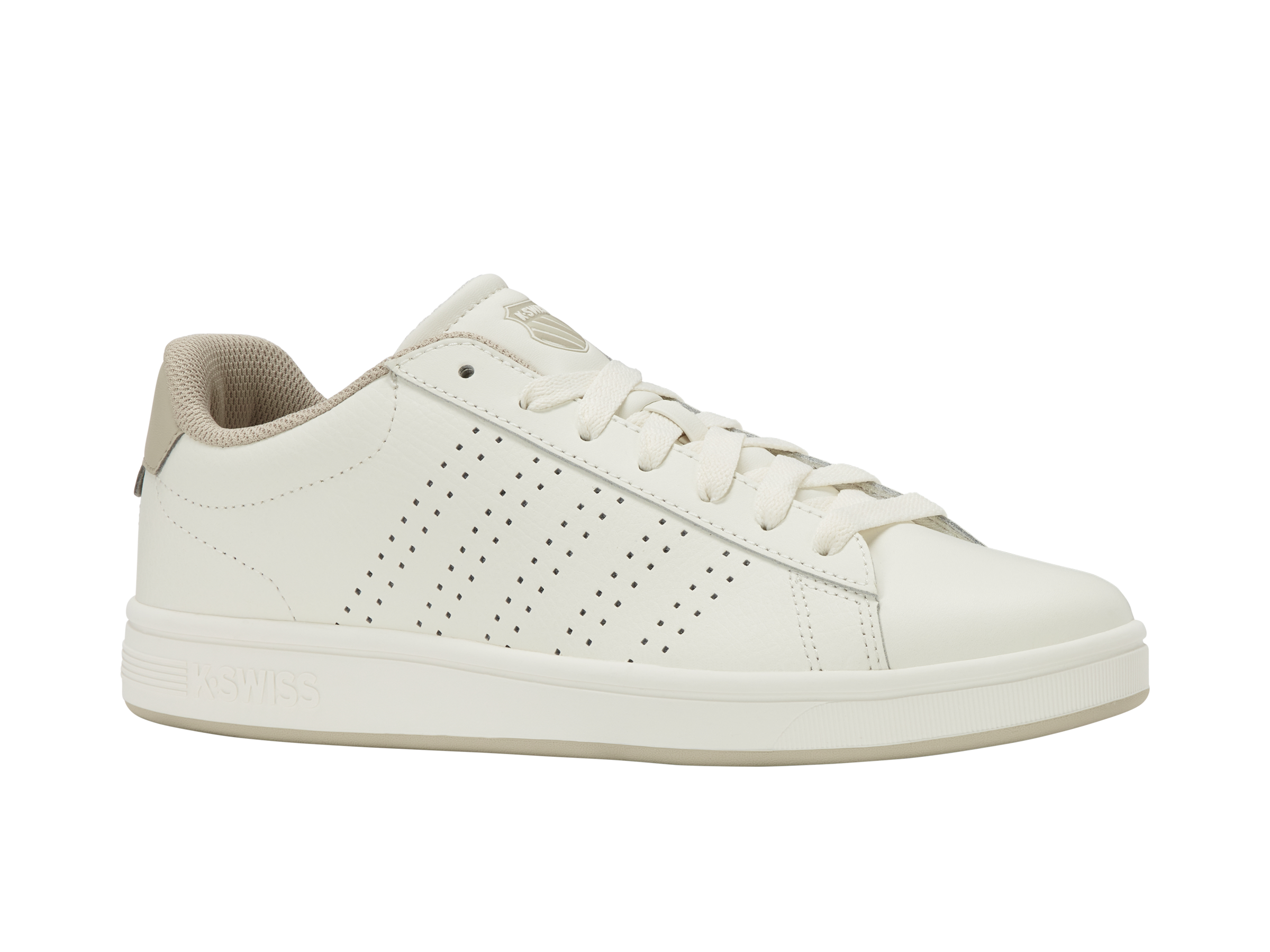 04411-127-M | COURT BASE II | SNOW WHITE/LIGHT GRAY/PEYOTE