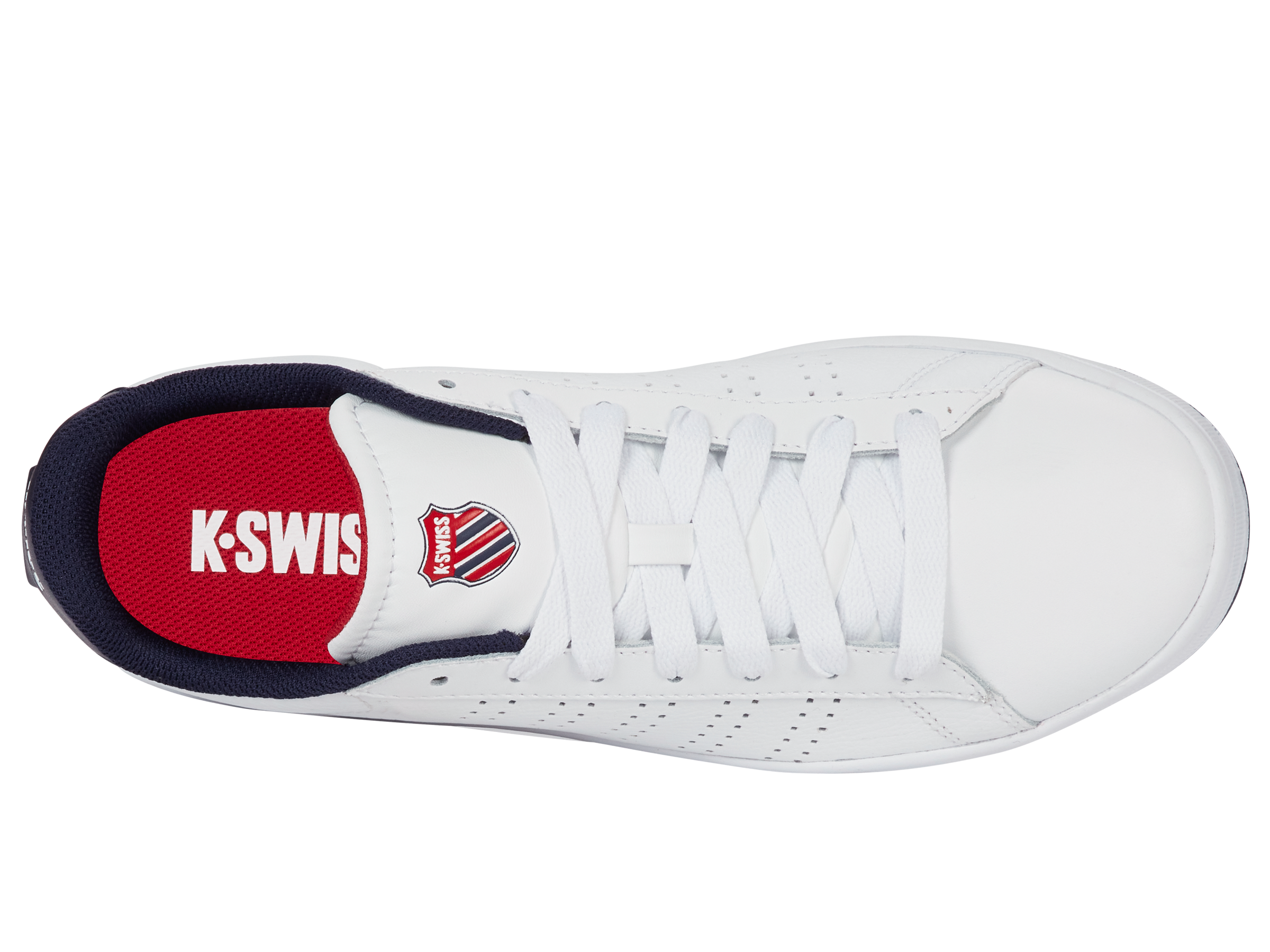 04411-130-M | COURT BASE II | WHITE/NAVY/RED