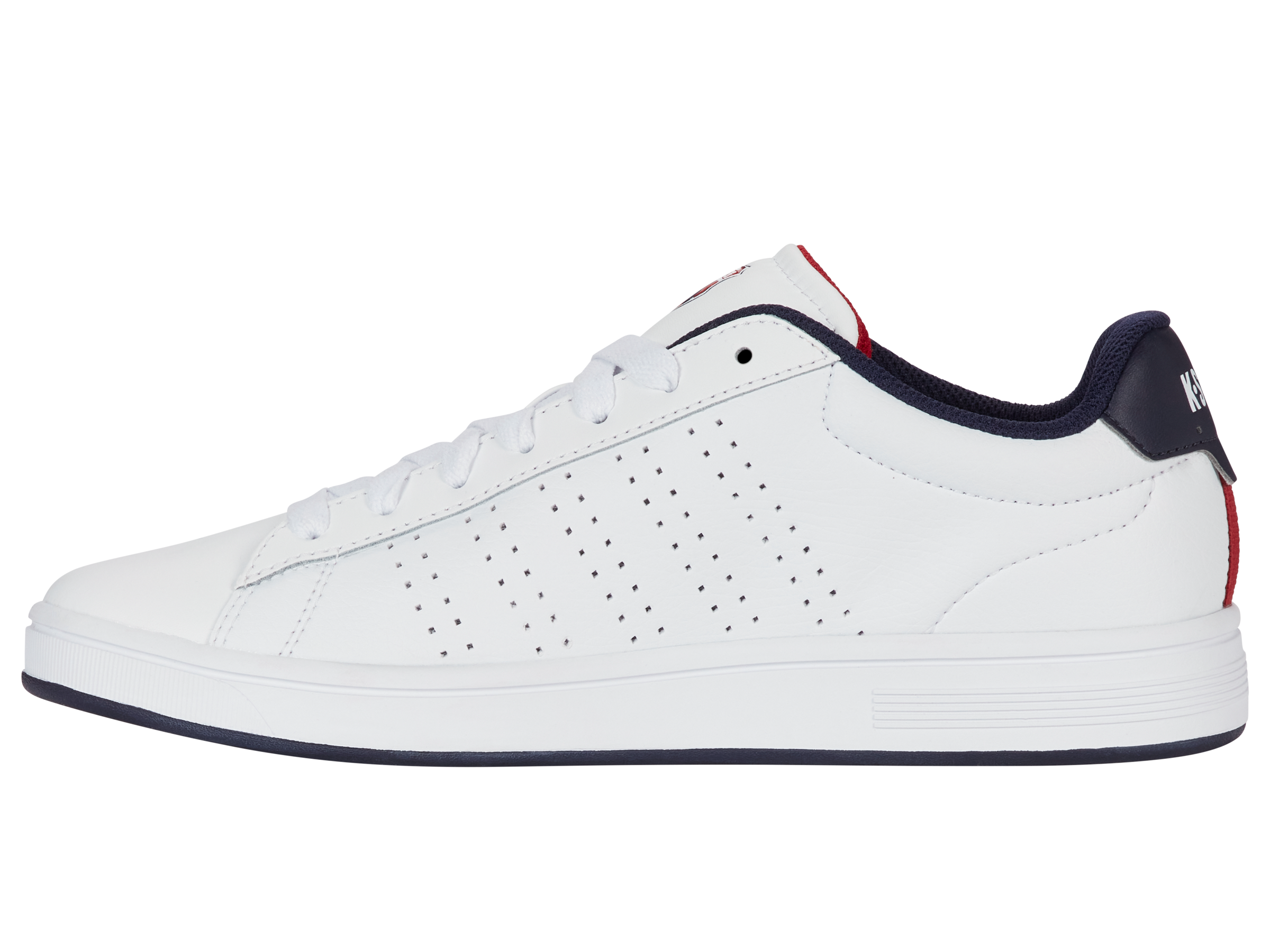 04411-130-M | COURT BASE II | WHITE/NAVY/RED