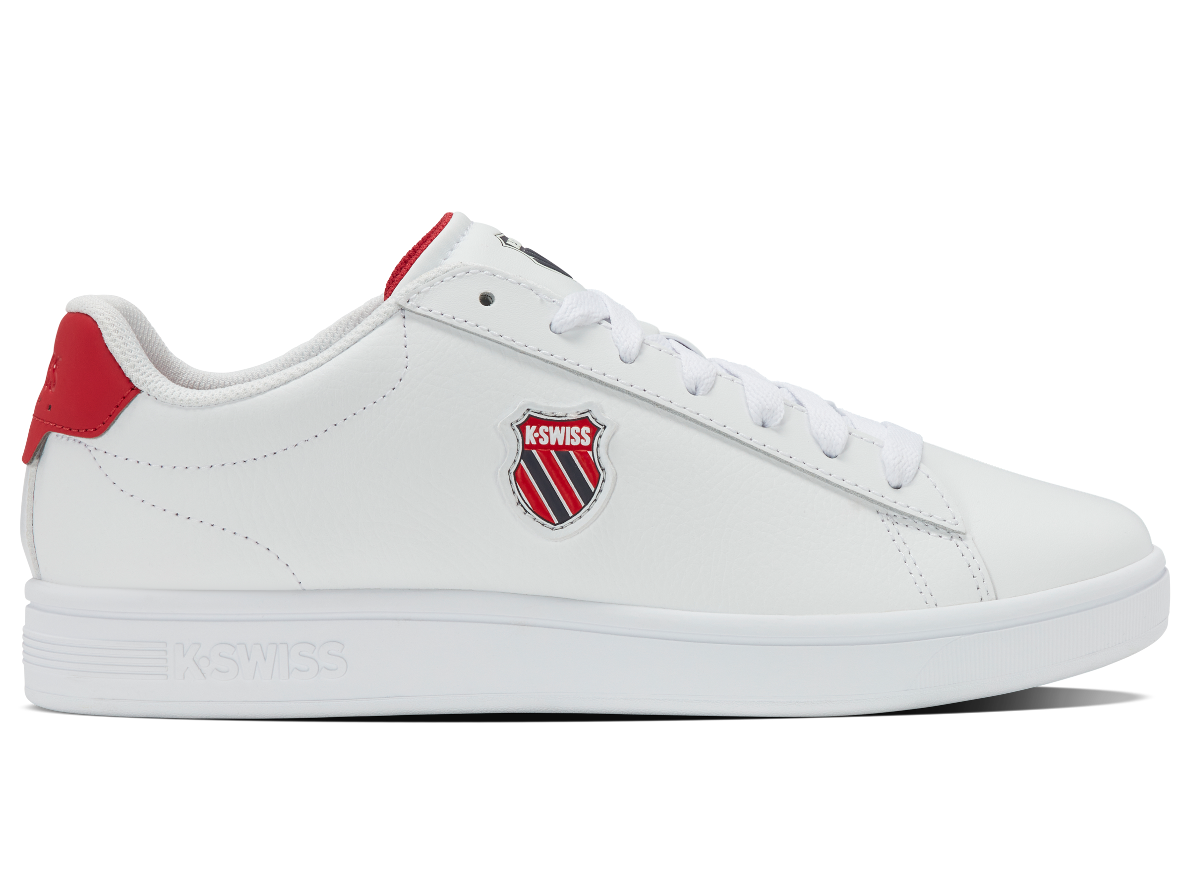 04412-128-M | COURT SHIELD II | WHITE/PEACOAT/MARS RED