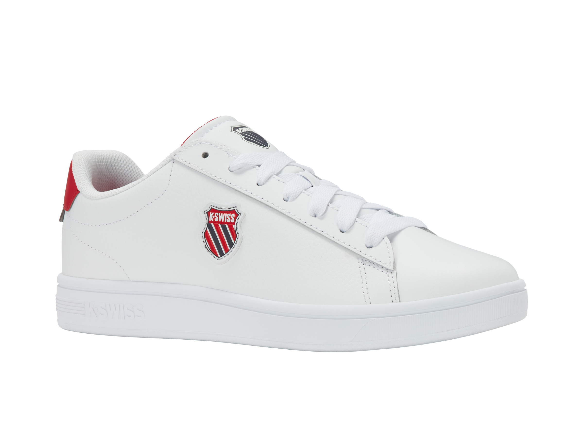 04412-128-M | COURT SHIELD II | WHITE/PEACOAT/MARS RED