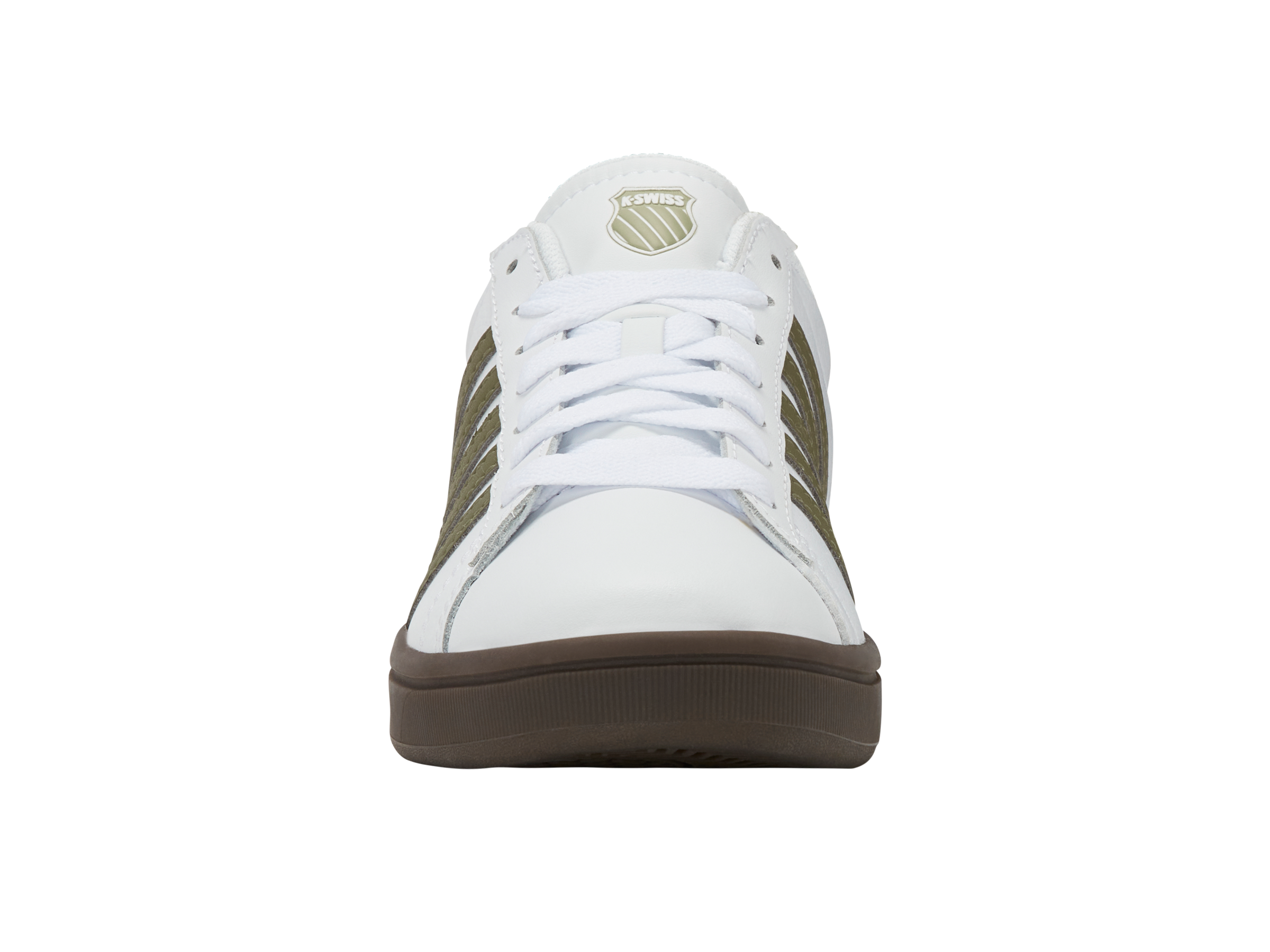 04413-125-M | COURT TIEBREAK II | WHITE/BURNT OLIVE/COLA GUM/ALFALFA