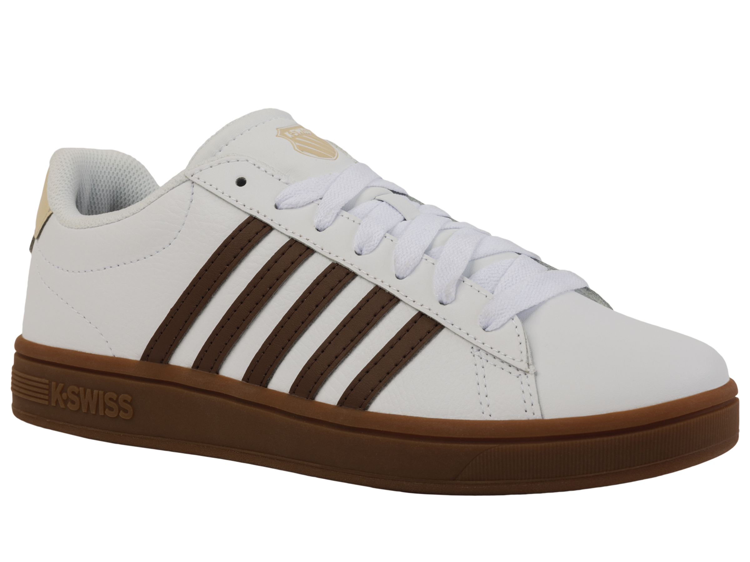 04413-126-M | COURT TIEBREAK II | WHITE/SOFT SILT/CREME BRULEE/GUM