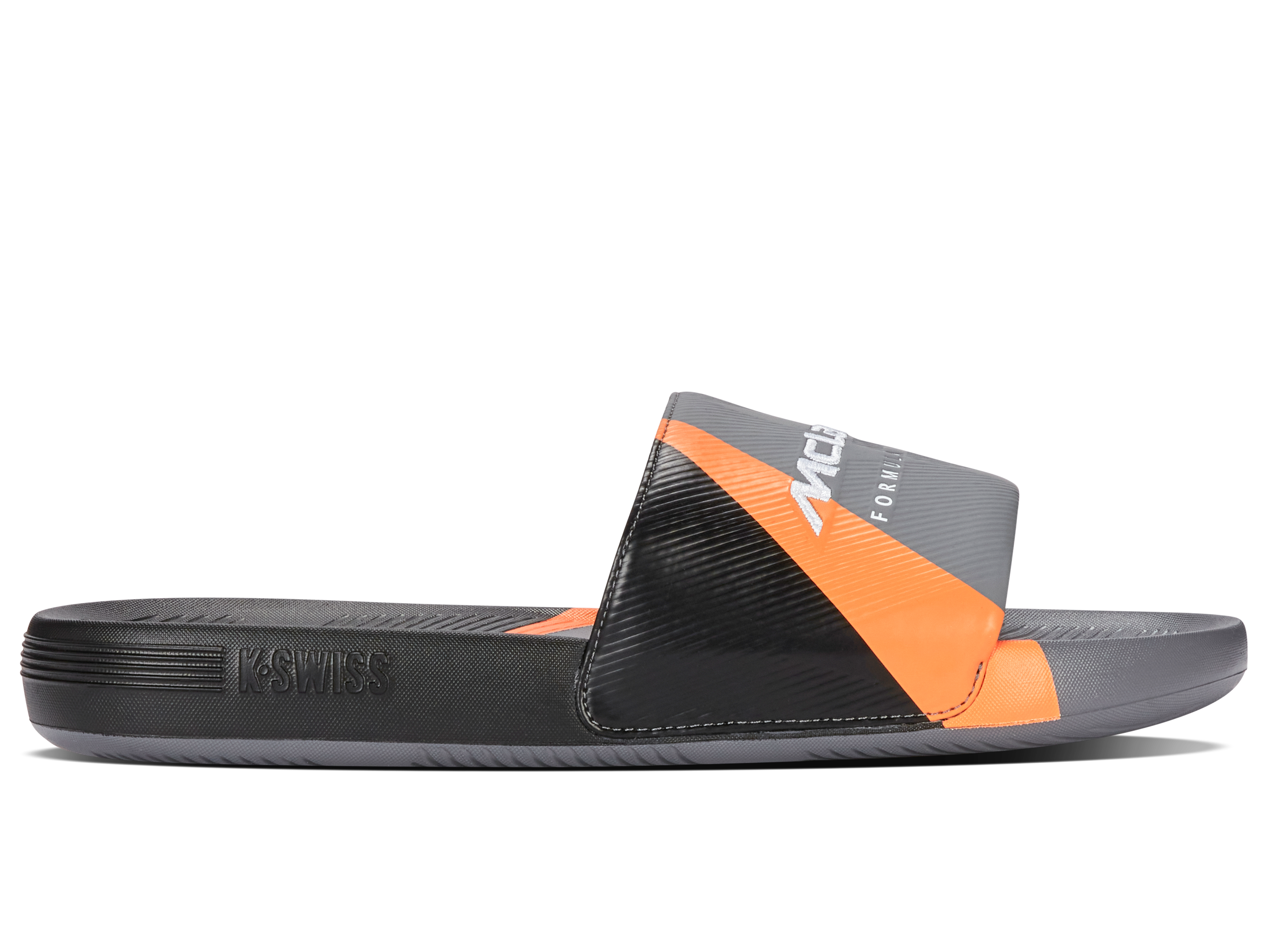 04422-090-M | SLIDE SANDAL X MCLAREN F1 TEAM | ANTHRACITE/BLACK/PAPAYA