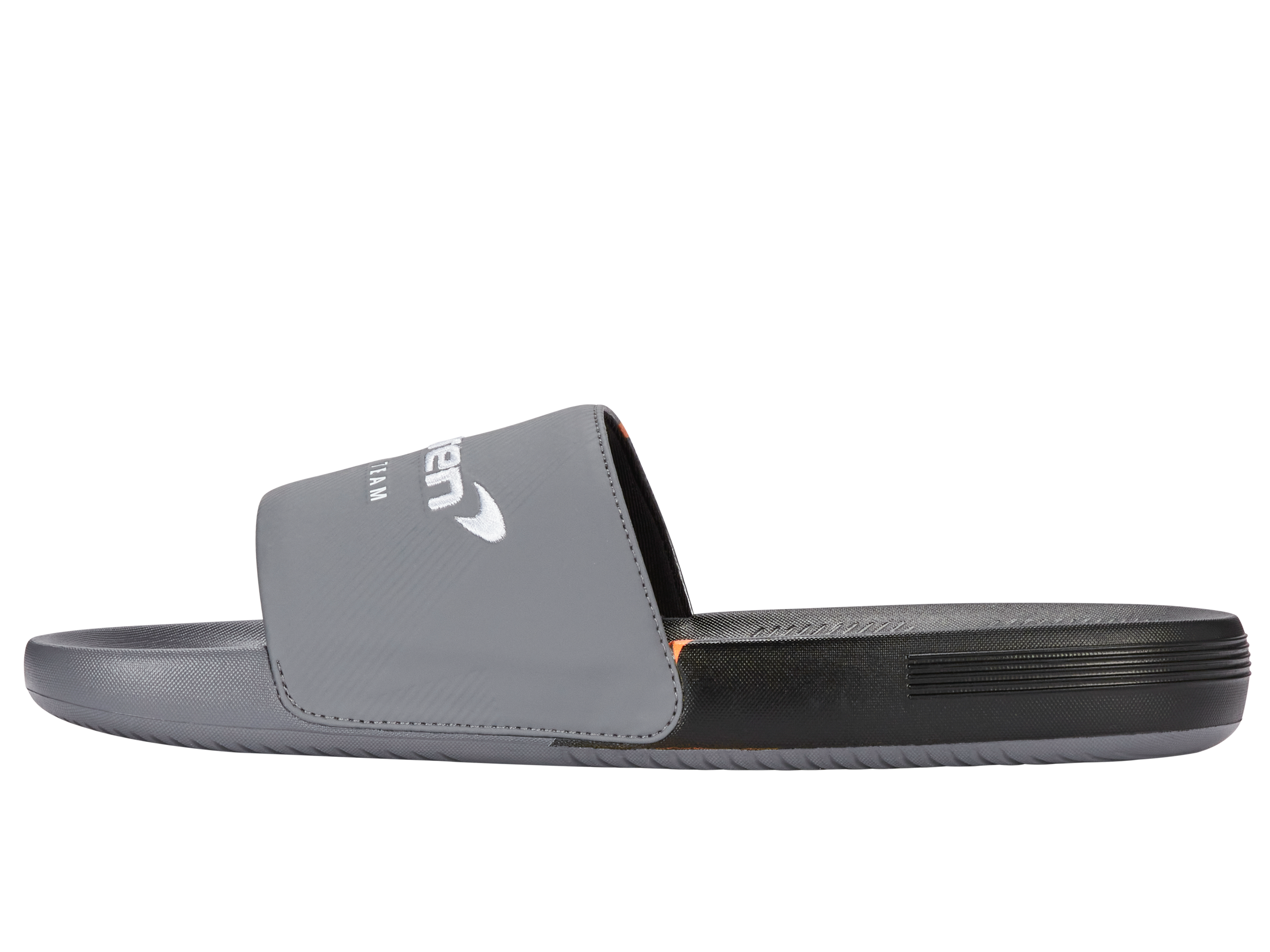 04422-090-M | SLIDE SANDAL X MCLAREN F1 TEAM | ANTHRACITE/BLACK/PAPAYA