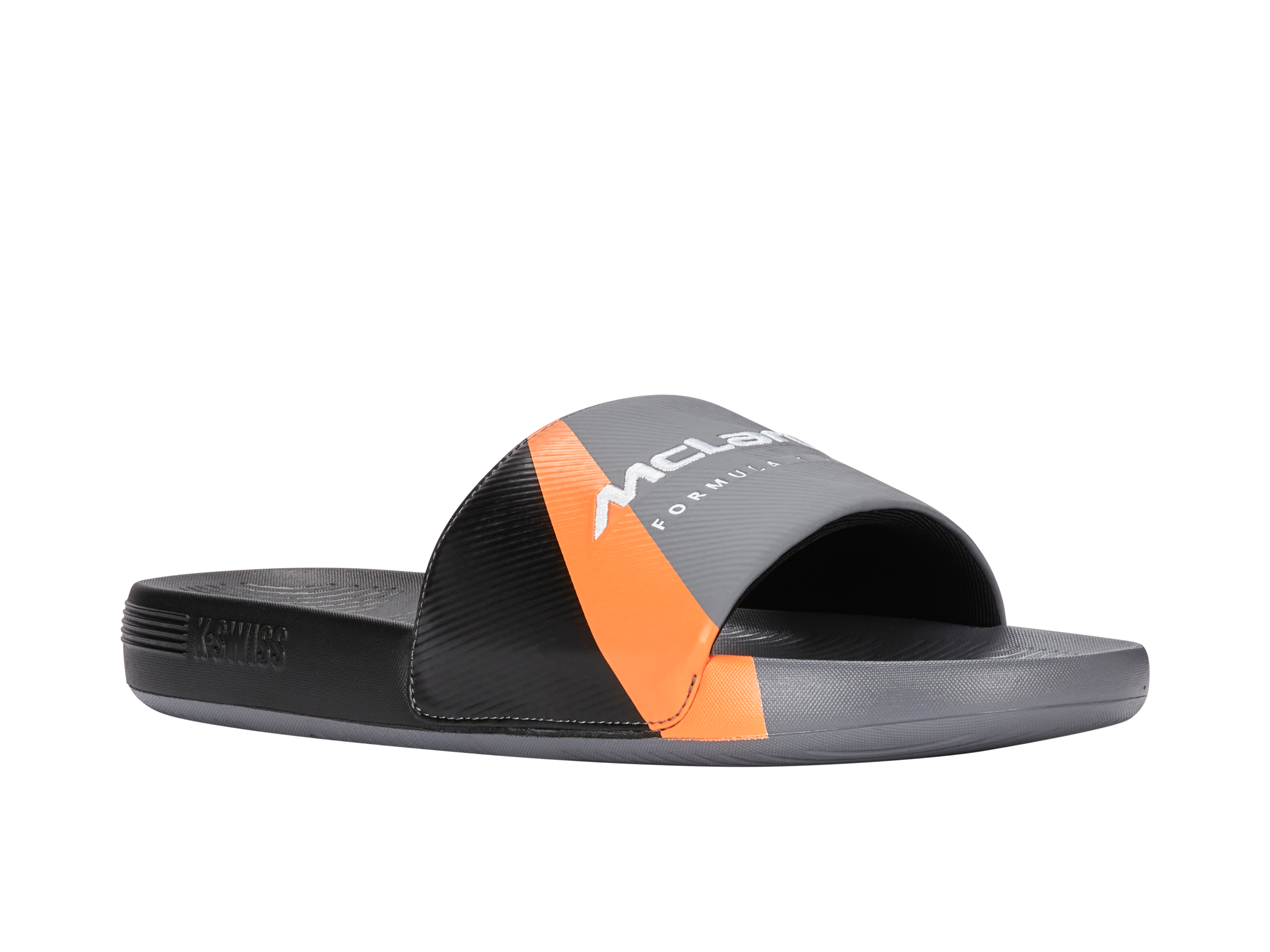 04422-090-M | SLIDE SANDAL X MCLAREN F1 TEAM | ANTHRACITE/BLACK/PAPAYA