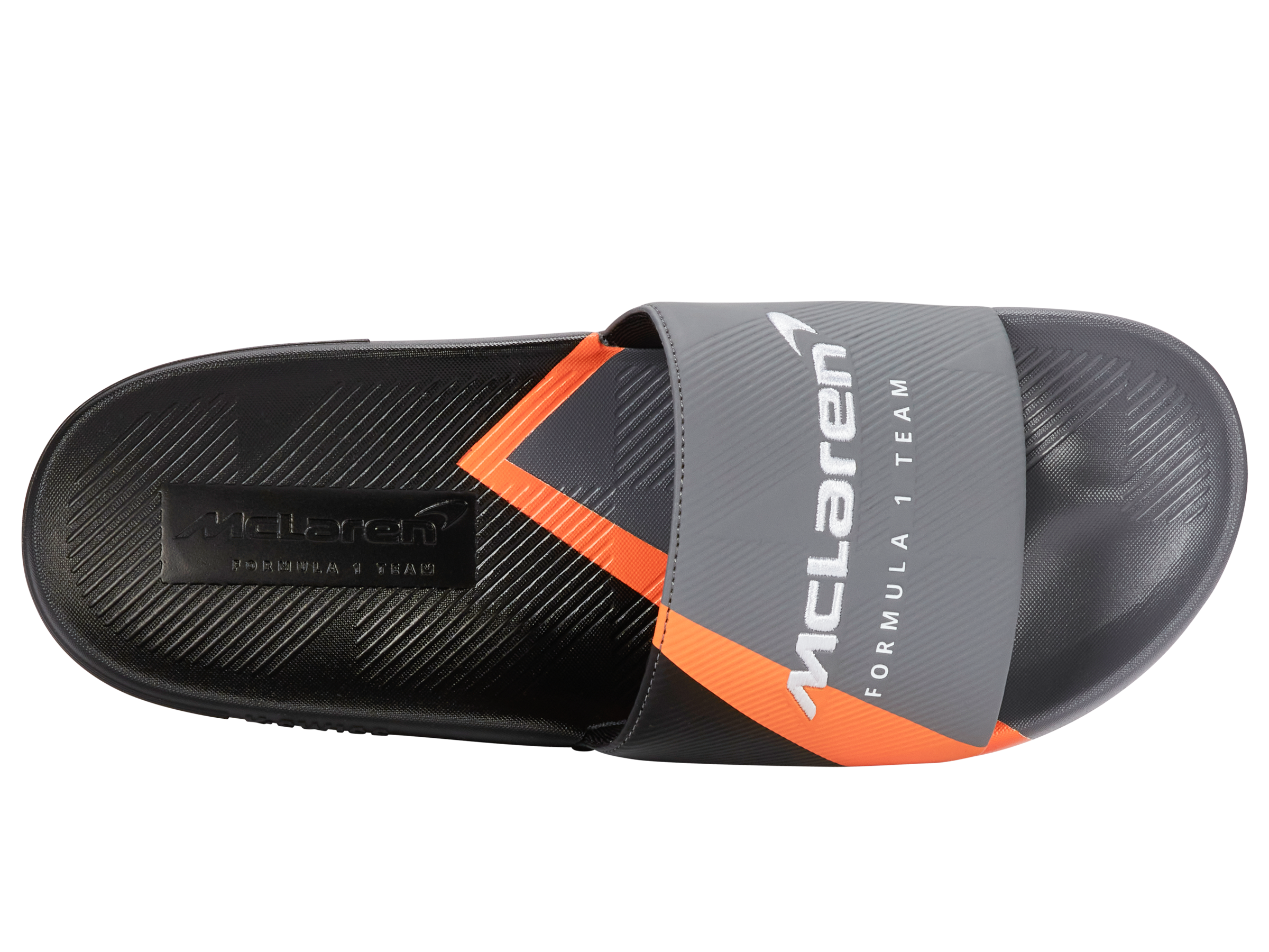 04422-090-M | SLIDE SANDAL X MCLAREN F1 TEAM | ANTHRACITE/BLACK/PAPAYA