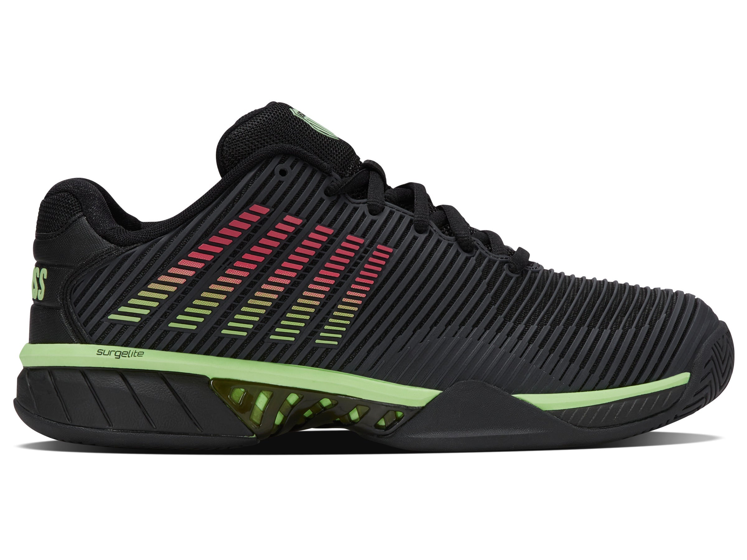 06613-011-M | HYPERCOURT EXPRESS 2 | BLACK/SOFT NEON GREEN/NEON LAVA