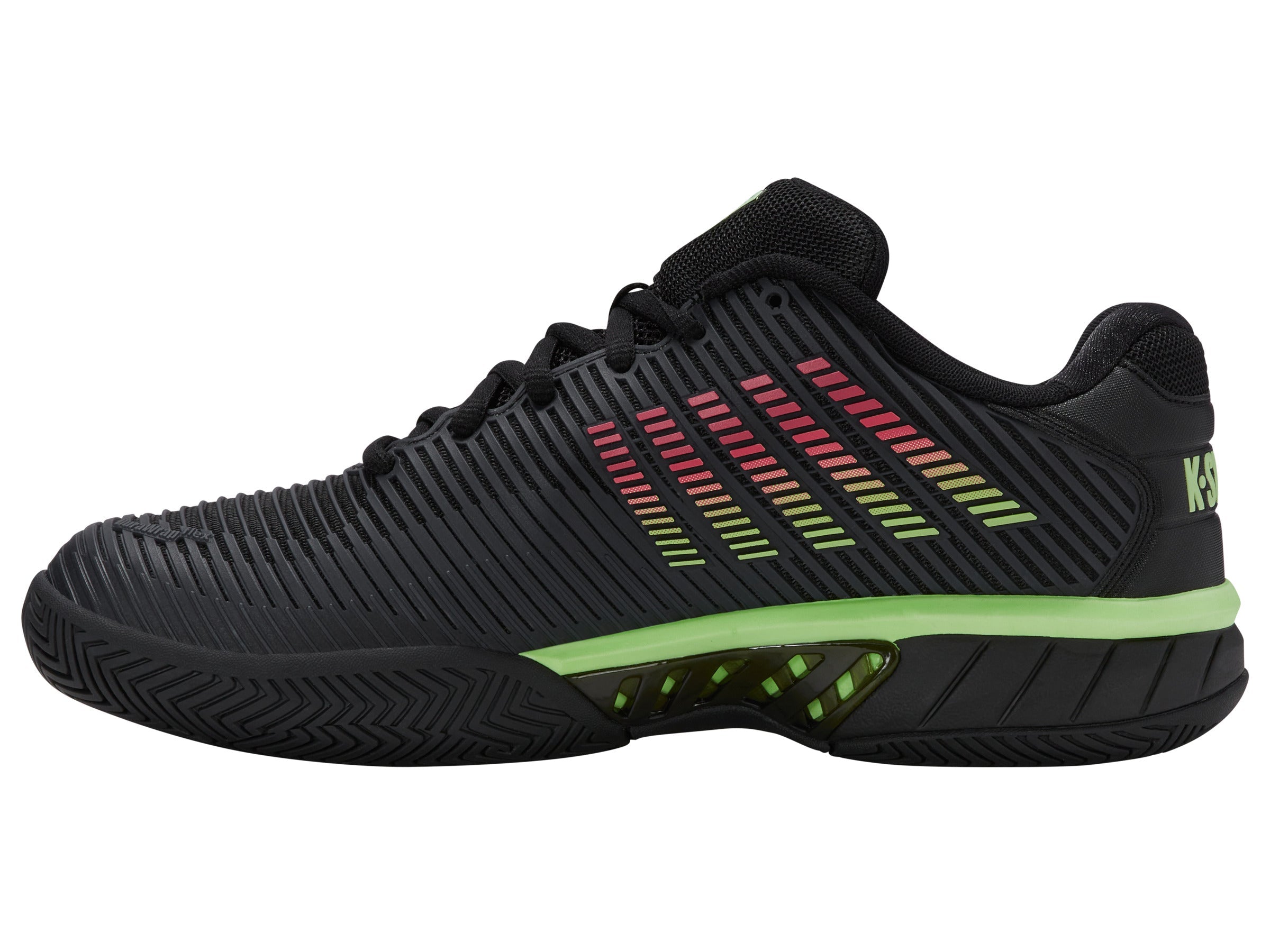 06613-011-M | HYPERCOURT EXPRESS 2 | BLACK/SOFT NEON GREEN/NEON LAVA