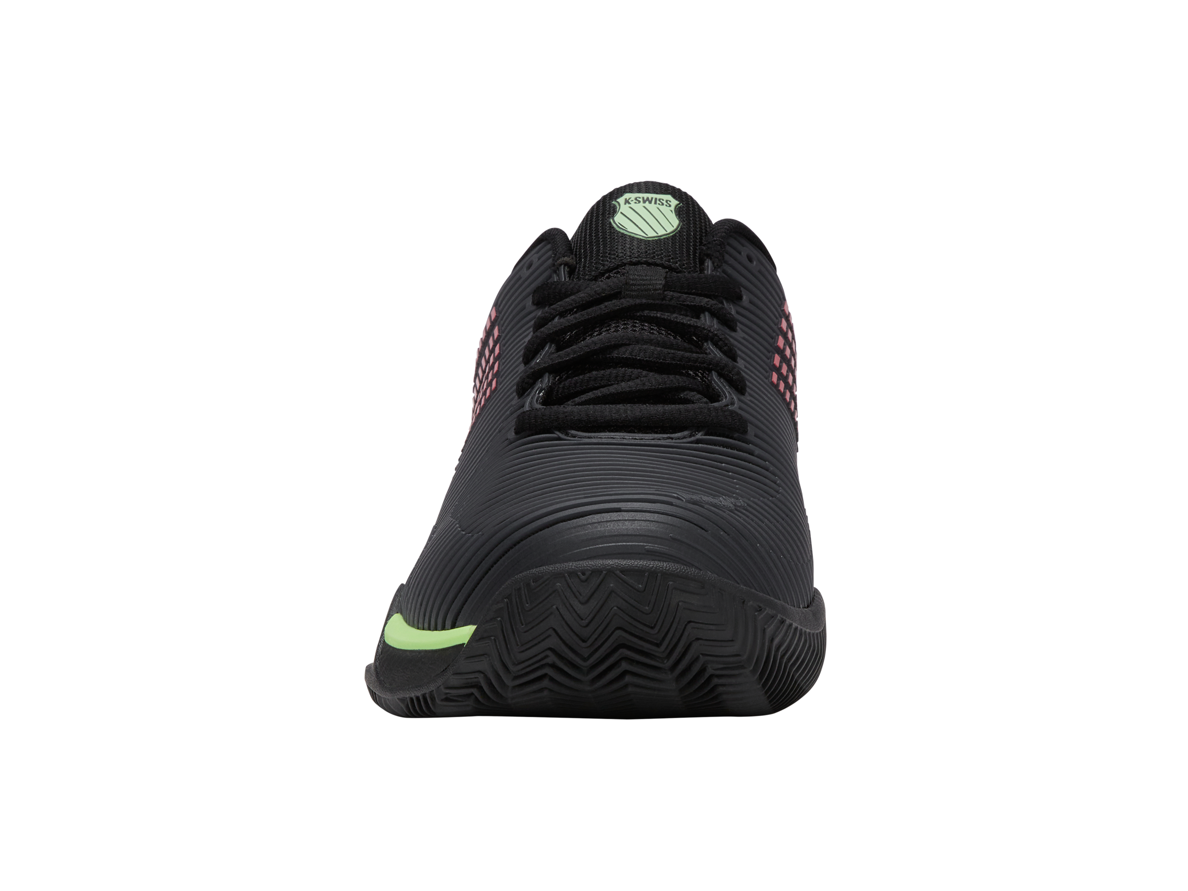 06614-034-M | HYPERCOURT EXPRESS 2 CLAY | BLACK/SOFT NEON GREEN/NEON LAVA
