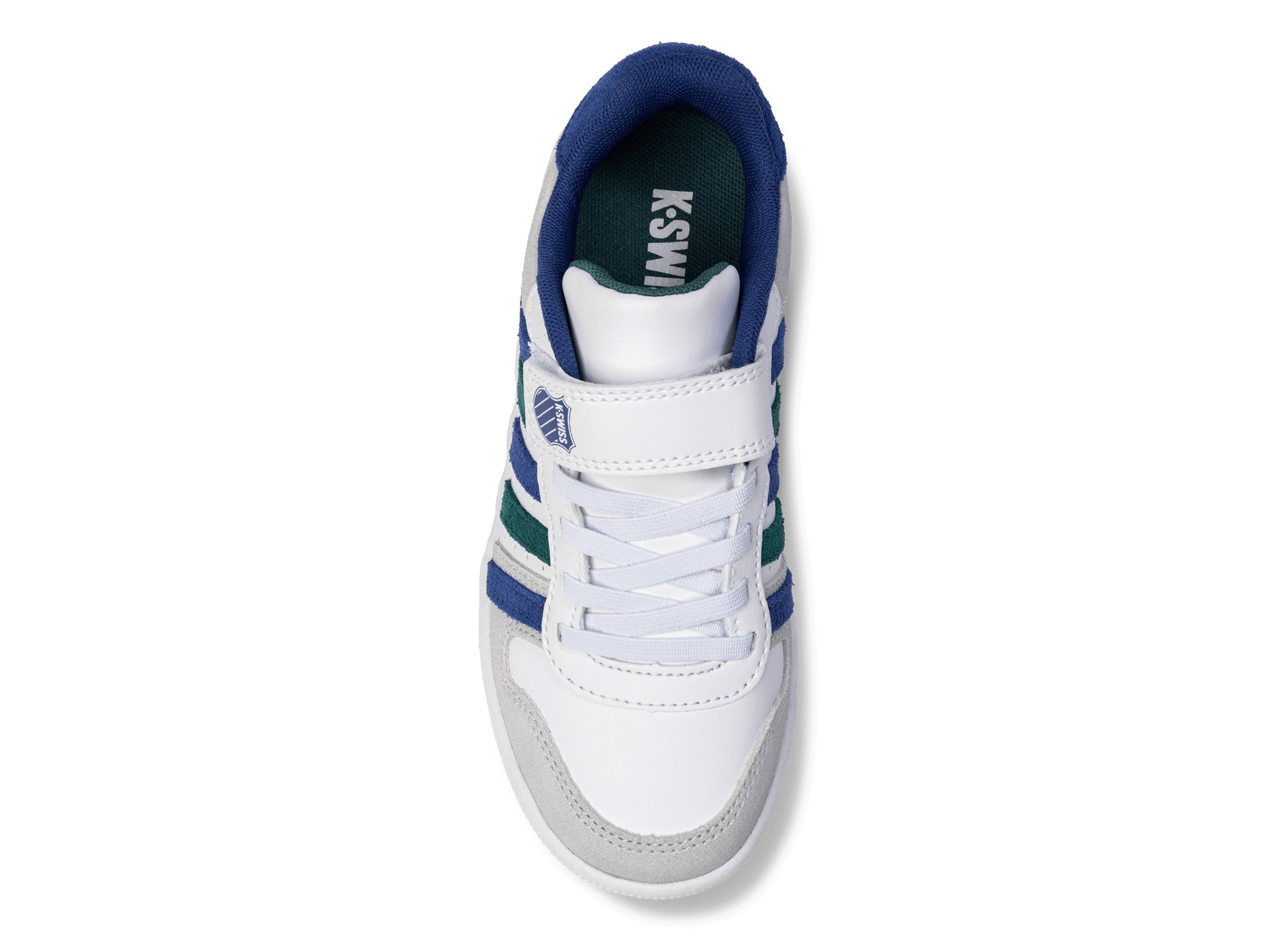 57006-159-M | COURT PALISADES STRAP | WHITE/ANTIQUE GREEN/BLUE QUARTEZ