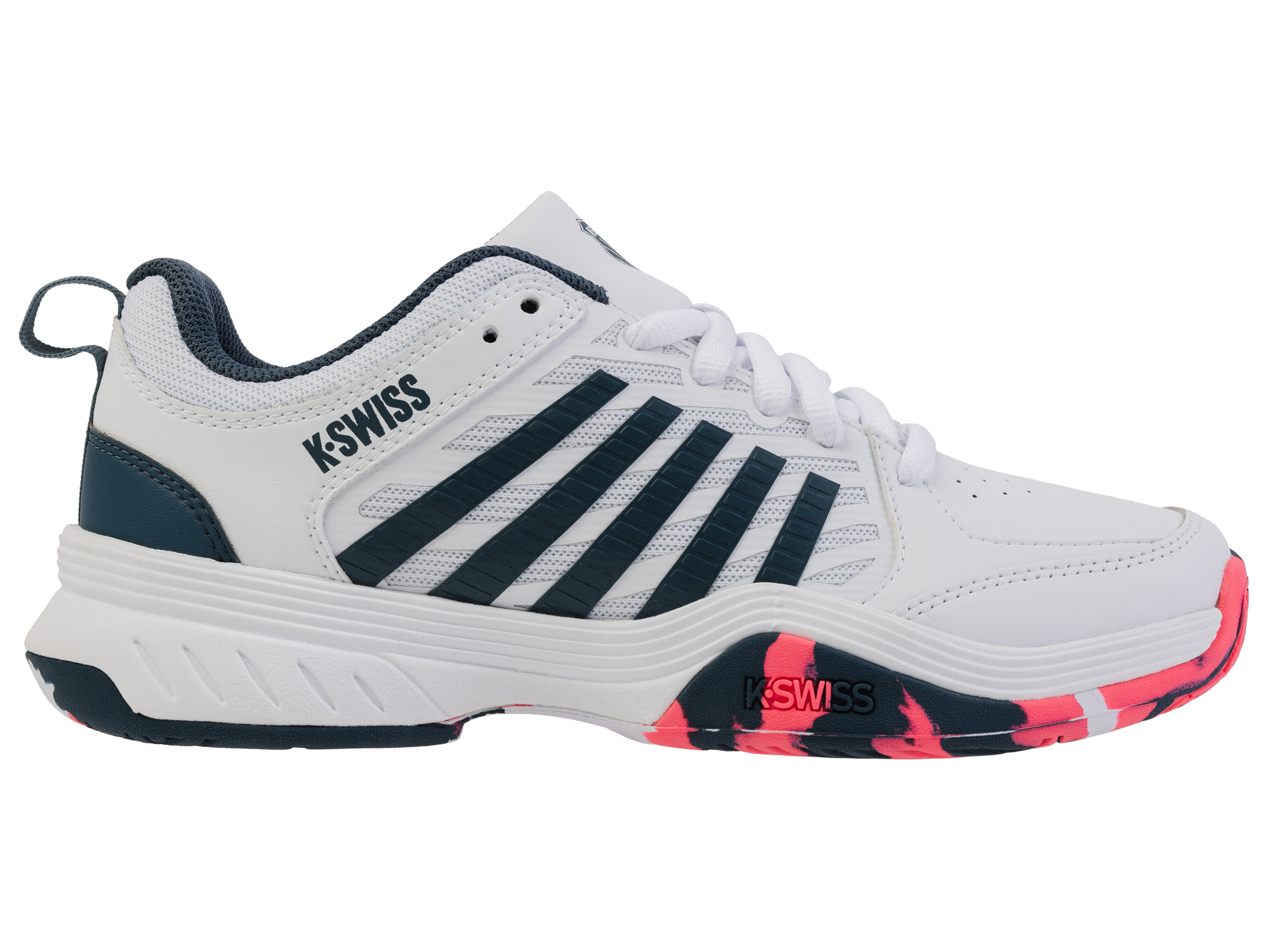 84428-129-M | COURT EXPRESS 2 | WHITE/STARGAZER/NEON BLAZE