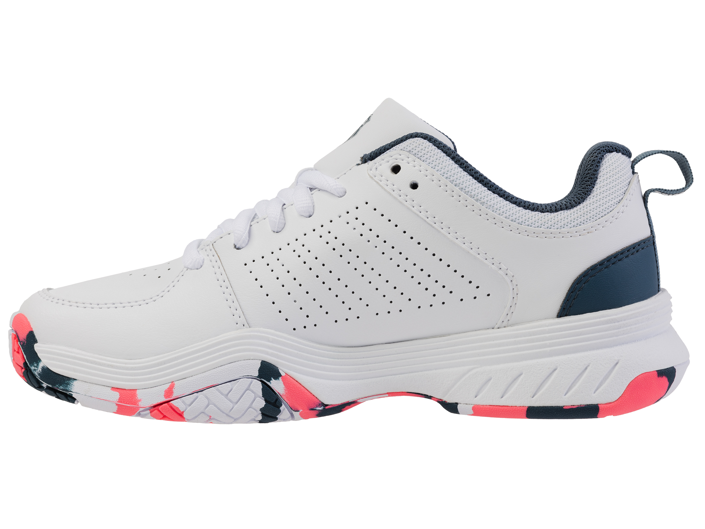 84428-129-M | COURT EXPRESS 2 | WHITE/STARGAZER/NEON BLAZE