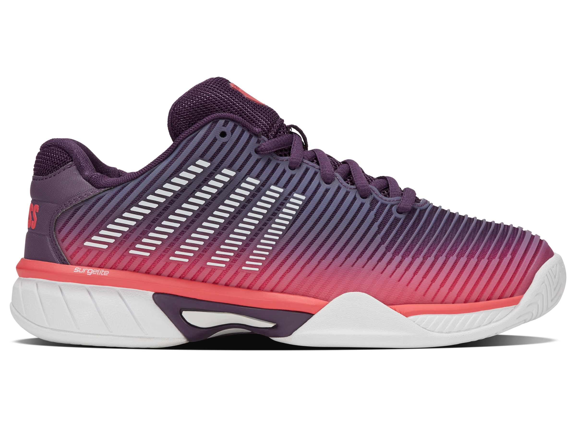 86613-593-M | HYPERCOURT EXPRESS 2 | PURPLE PLUMERIA/WHITE/HOT CORAL