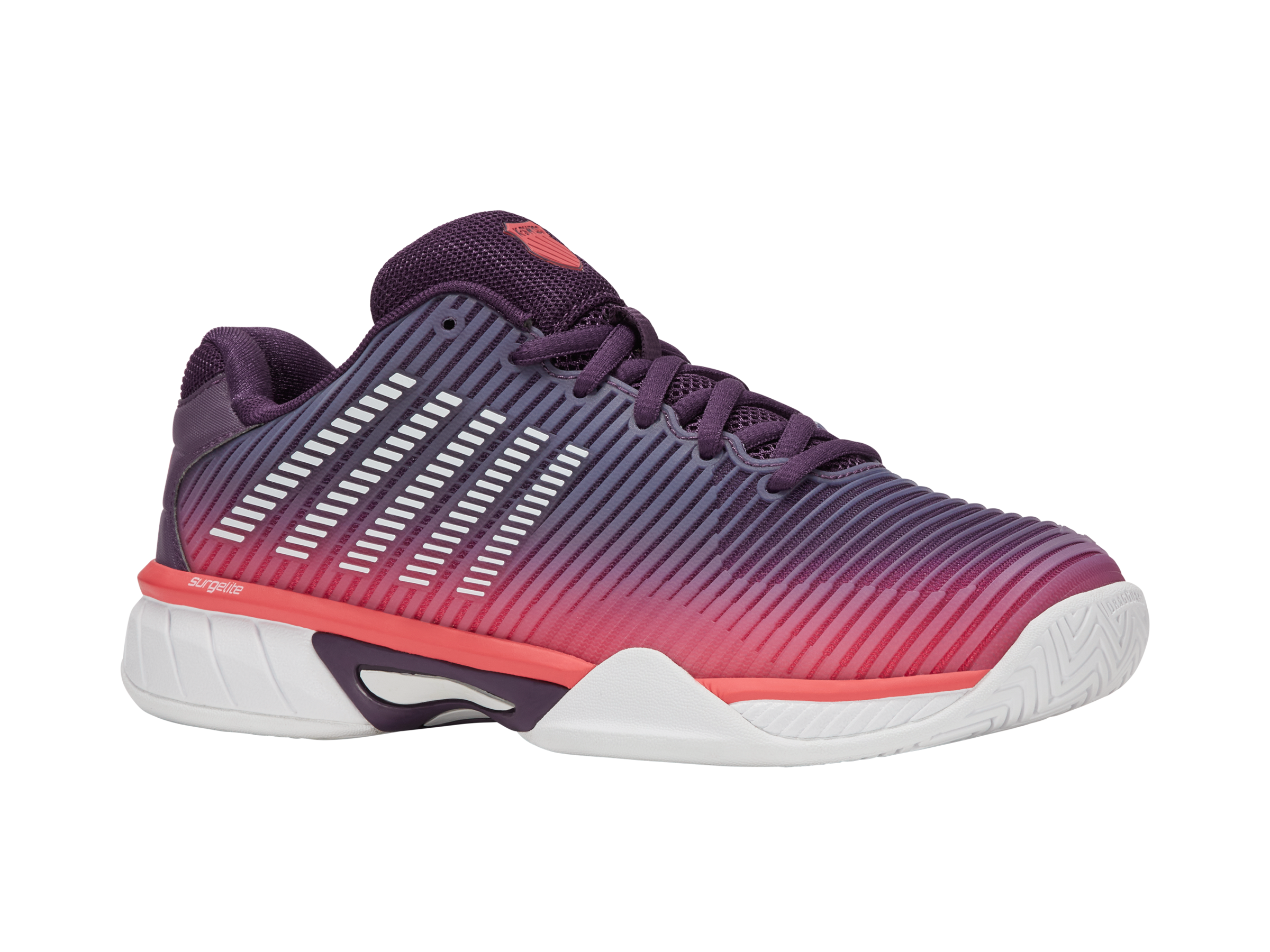 86613-593-M | HYPERCOURT EXPRESS 2 | PURPLE PLUMERIA/WHITE/HOT CORAL