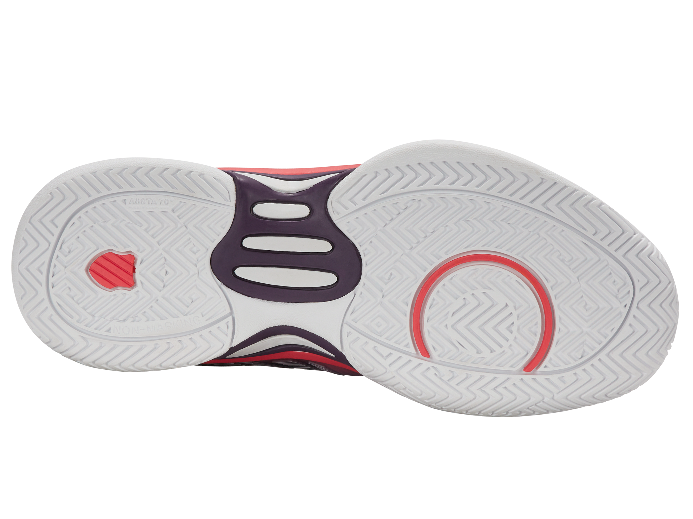 86613-593-M | HYPERCOURT EXPRESS 2 | PURPLE PLUMERIA/WHITE/HOT CORAL