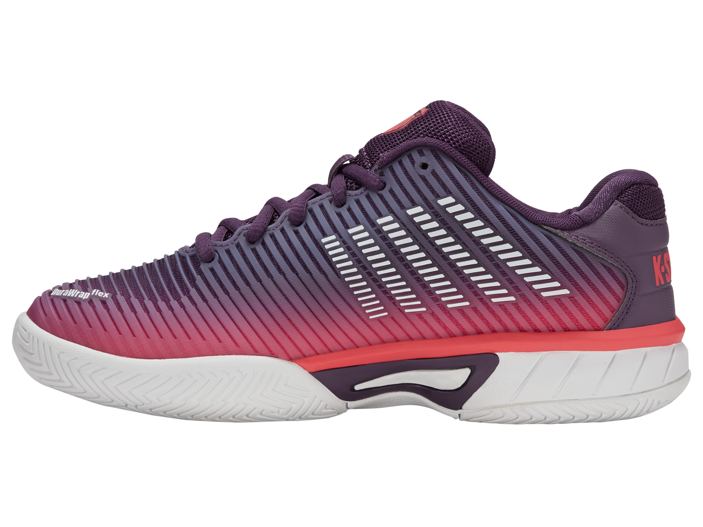 86613-593-M | HYPERCOURT EXPRESS 2 | PURPLE PLUMERIA/WHITE/HOT CORAL