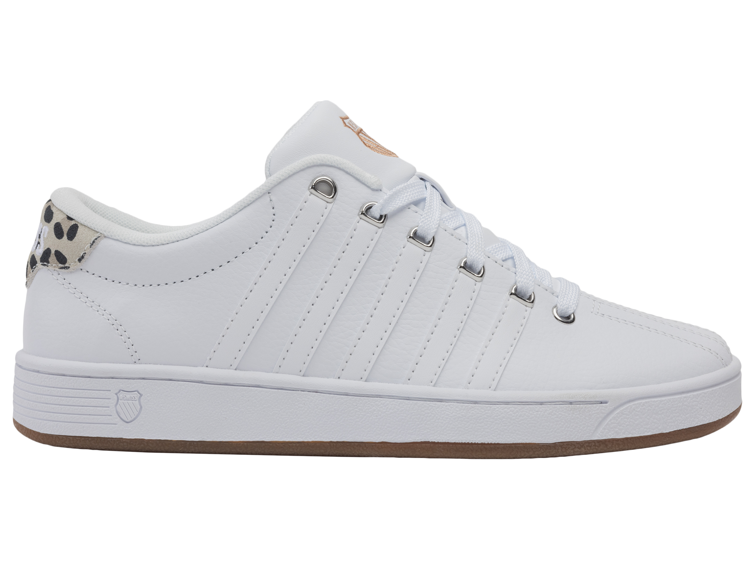 93629-139-M | COURT PRO II CMF SP | WHITE/LITE GUM/LEOPARD