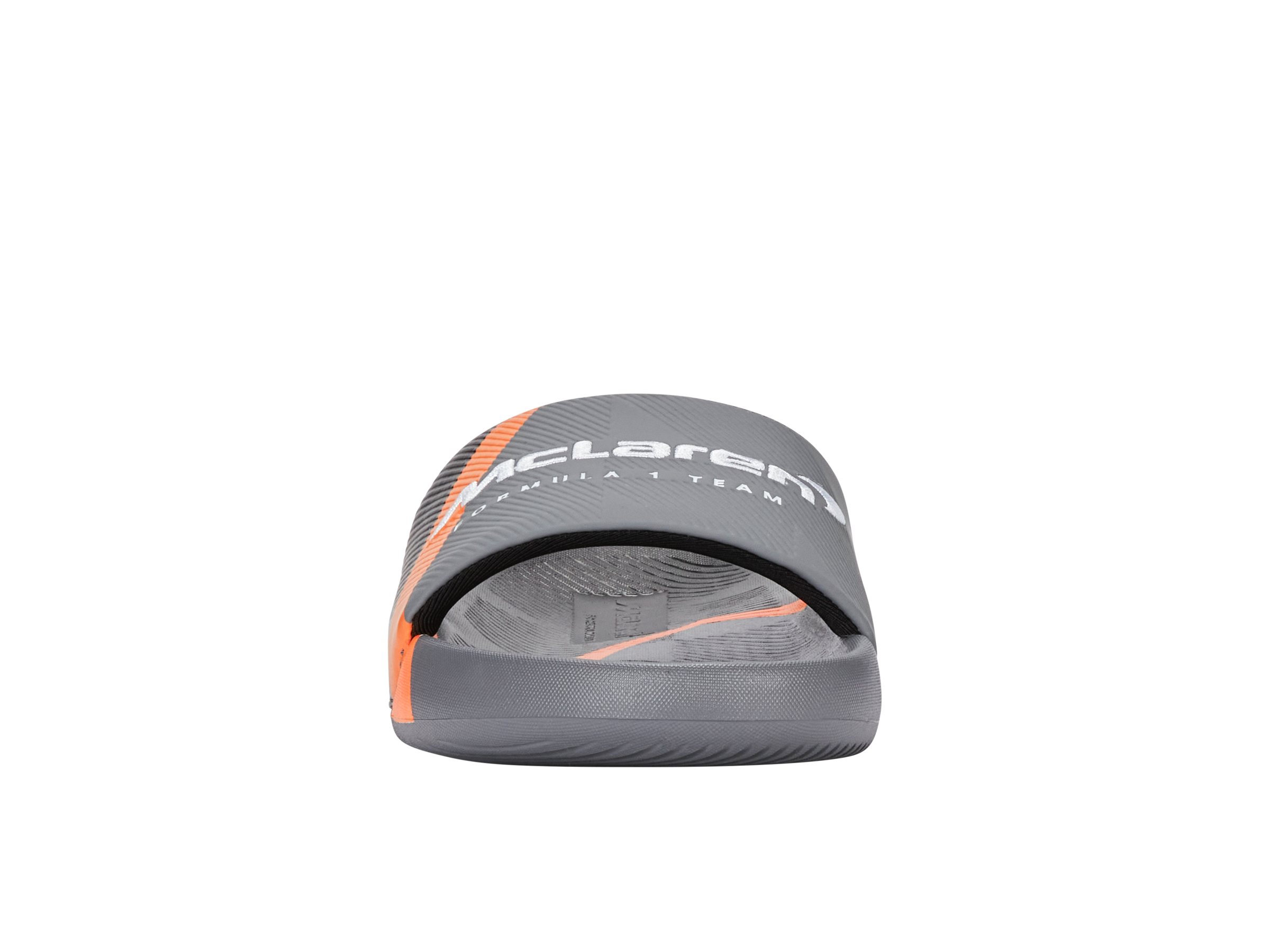 94422-090-M | SLIDE SANDAL X MCLAREN F1 TEAM | ANTHRACITE/BLACK/PAPAYA