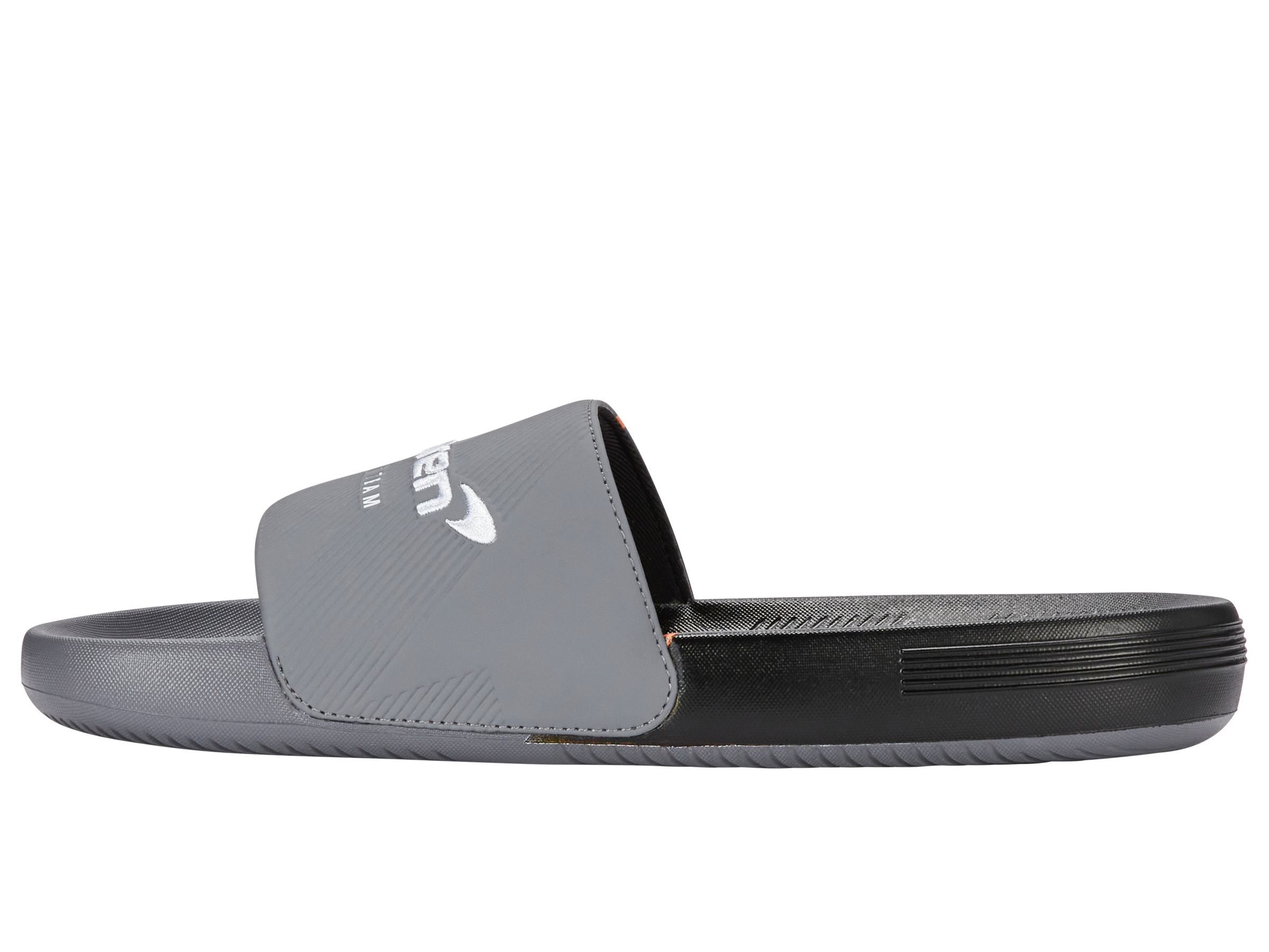 94422-090-M | SLIDE SANDAL X MCLAREN F1 TEAM | ANTHRACITE/BLACK/PAPAYA