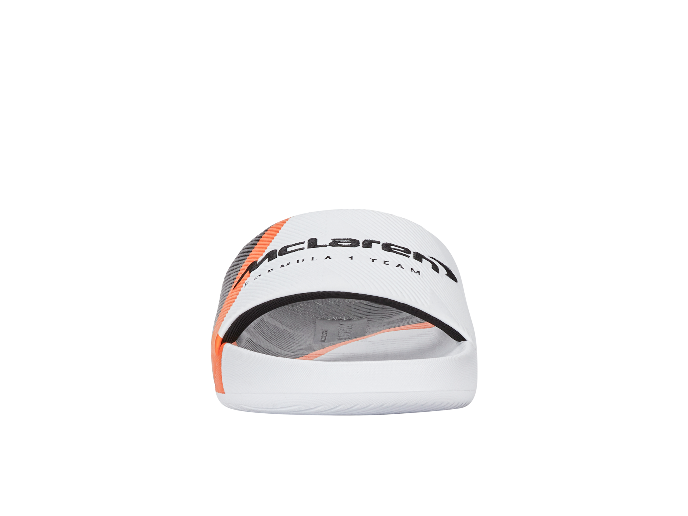 94422-196-M | SLIDE SANDAL X MCLAREN F1 TEAM | WHITE/BLACK/PAPAYA