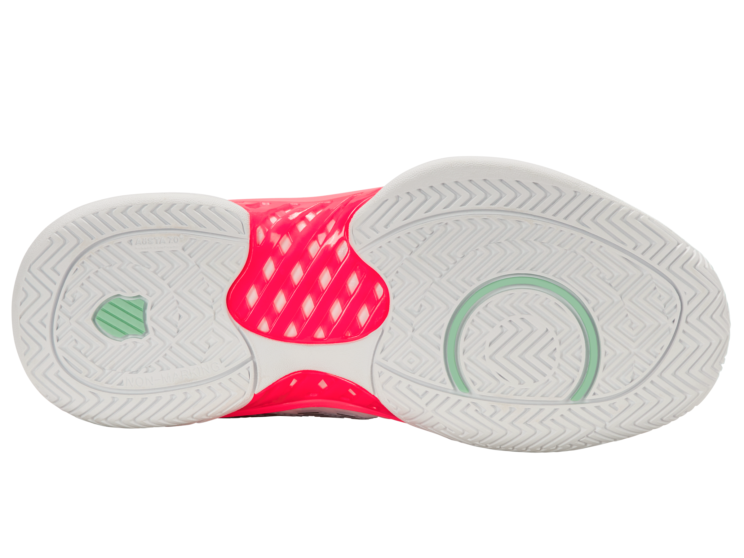 96613-173-M | HYPERCOURT EXPRESS 2 | WHITE/NEON PASTEL PINK/BLACK
