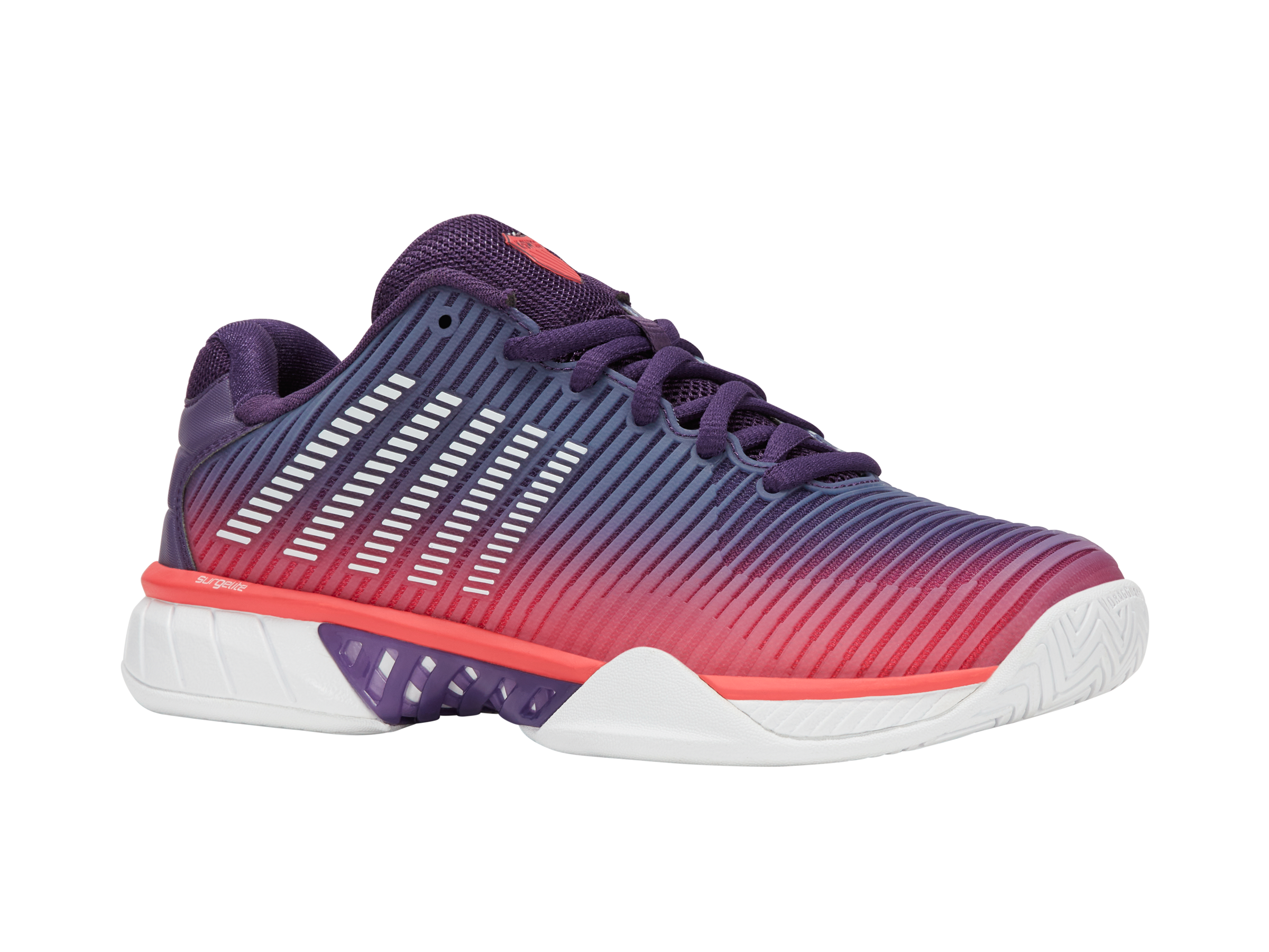 96613-593-M | HYPERCOURT EXPRESS 2 | PURPLE PLUMERIA/WHITE/HOT CORAL