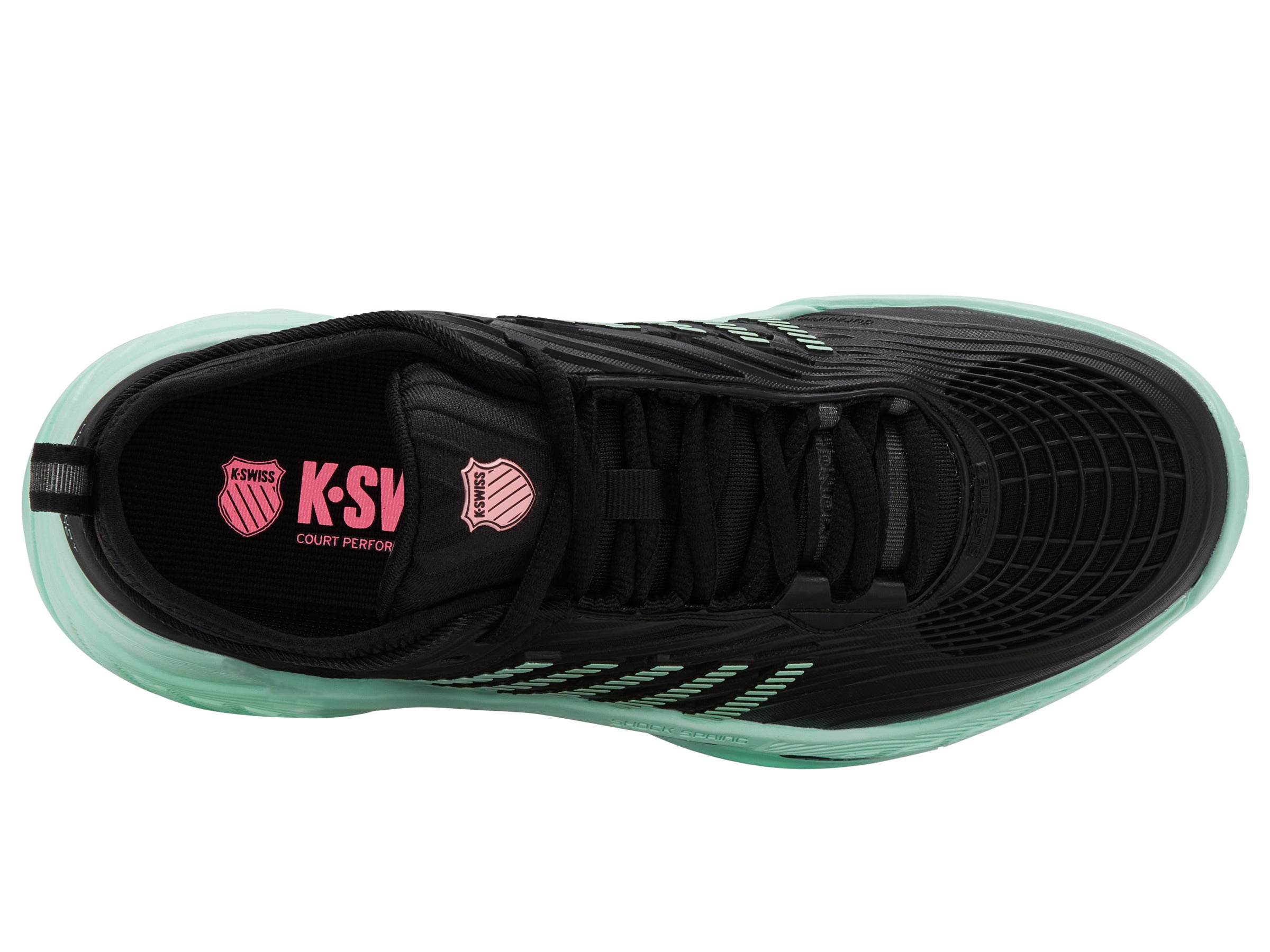 99071-065-M | HYPERCOURT SUPREME 2 | BLACK/NEON MINT