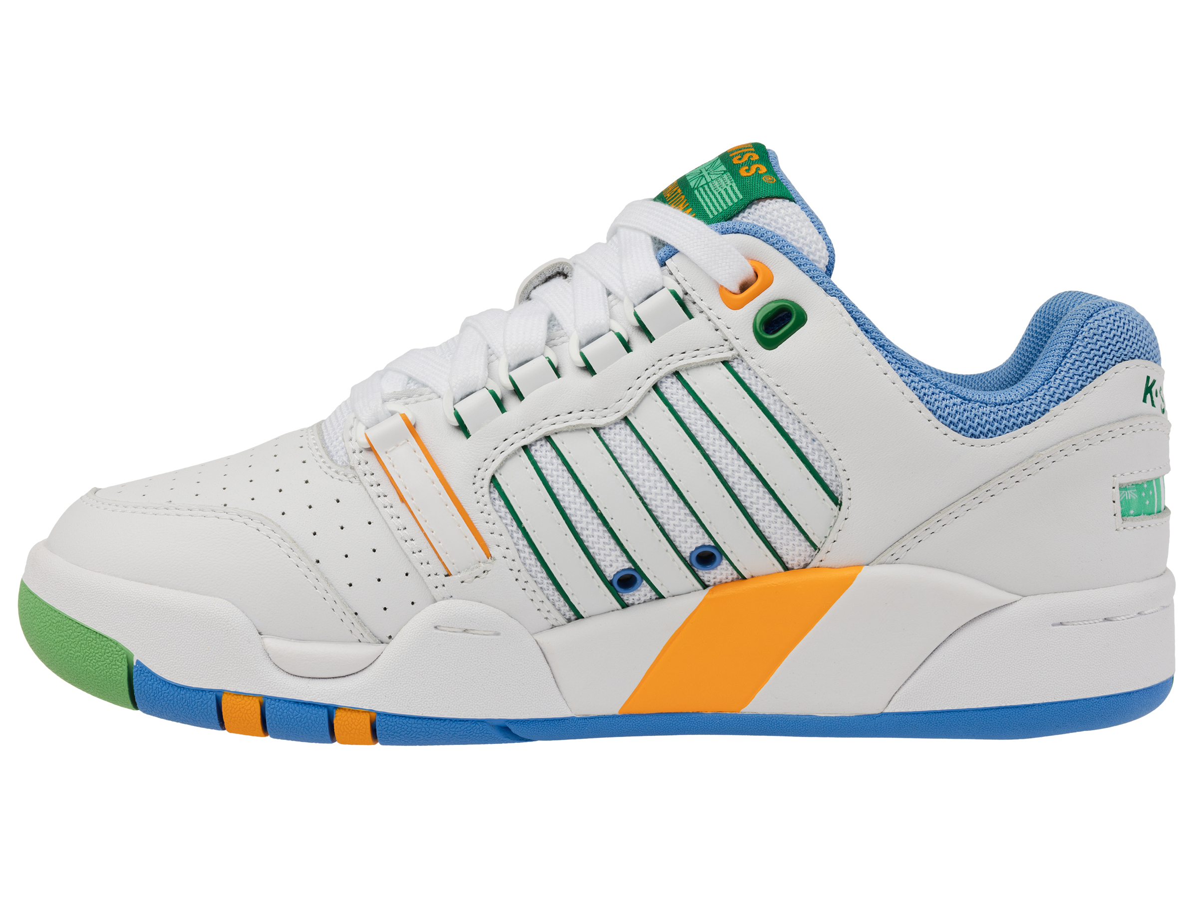 99280-114-M | SI-18 | WHITE/LITTLE BOY BLUE/BRIGHT MARIGOLD/GREEN TABOUR