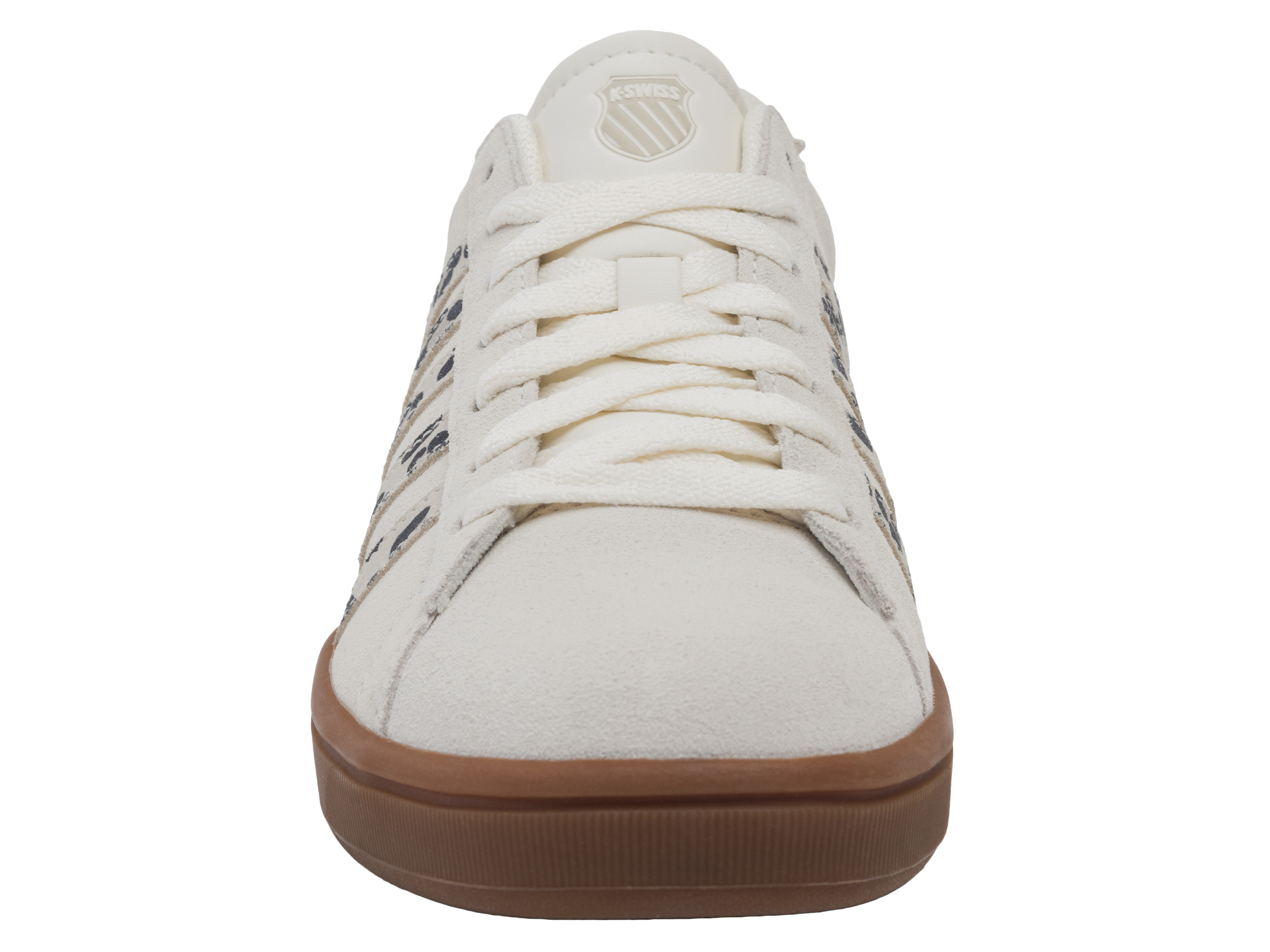 99492-148-M | COURT TIEBREAK II SDE | SNOW WHITE/LIGHT GRAY/LEOPARD/GUM